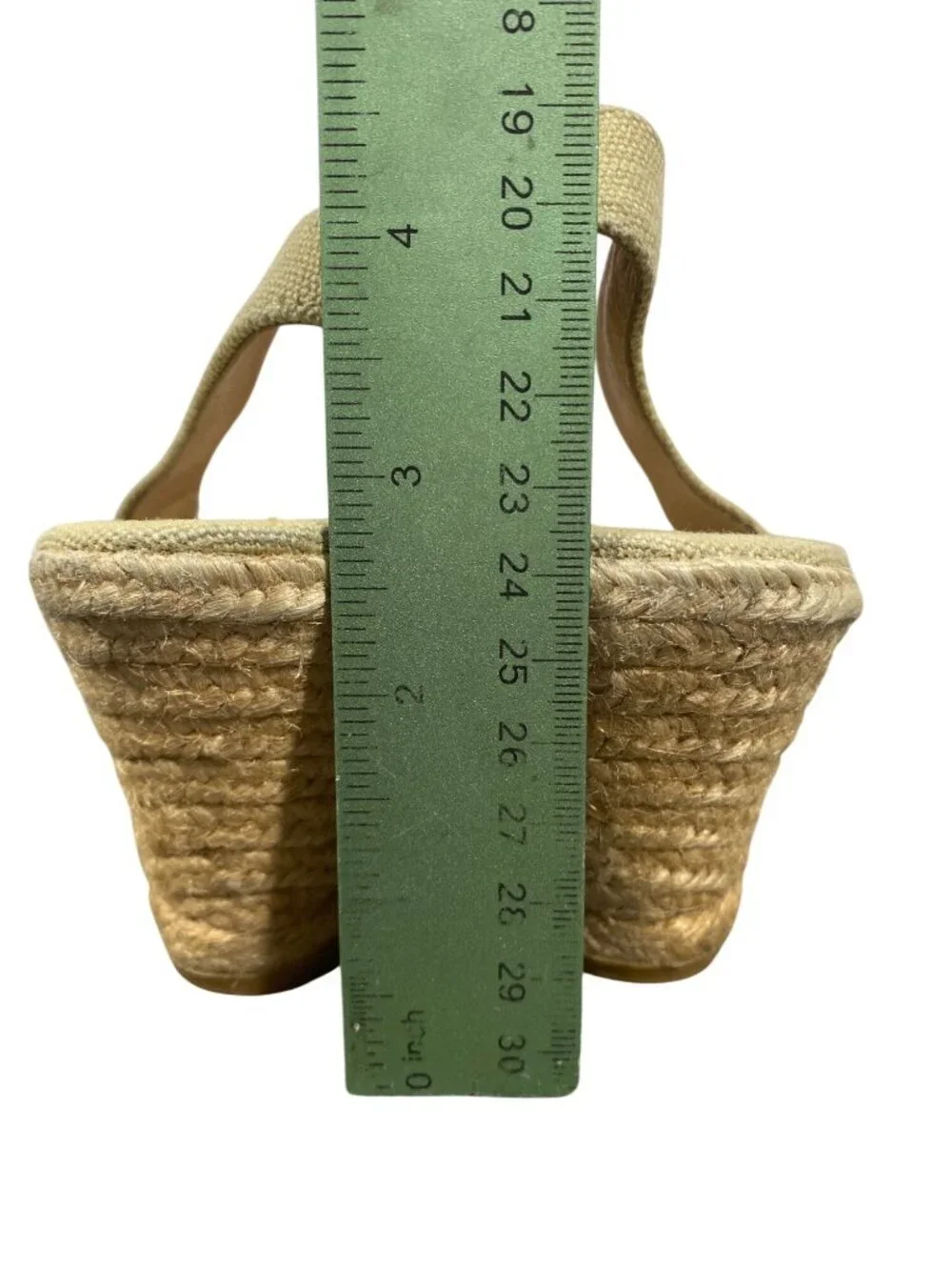 Viscata Barcelona Beige Canvas Slingback Espadrille Wedge Heels Womens Shoes 38